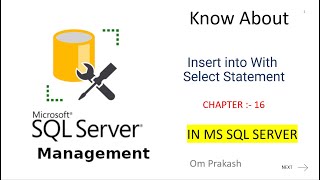 Insert into Select Statement in SQL Server [upl. by Nicram]