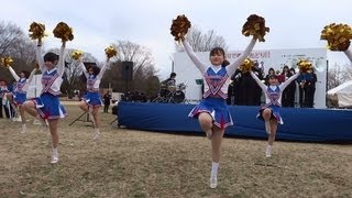 青山学院大吹奏楽バトントワリング部（立川シティハーフマラソン2013）③ [upl. by Felise]