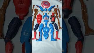 UNBOXING SPIDERMAN VS SIREN HEAD VS CAPTAIN AMERICA avengers shorts [upl. by Oralle]