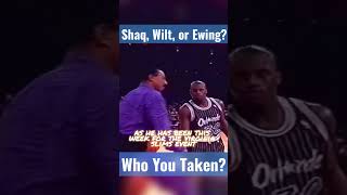 Shaq Wilt or Pat Who You Got shorts shaq wilt ewing nba [upl. by Katushka]