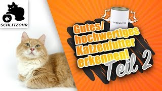 🔥Gutes Katzenfutter  hochwertiges Katzenfutter erkennen Analytische Bestandteile [upl. by Etteuqal]