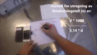 Beregning omdreiningstall [upl. by Luar]