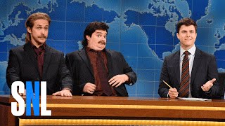 Weekend Update Anthony Crispino and Angelo Skaggs  SNL [upl. by Ardnuhsed251]