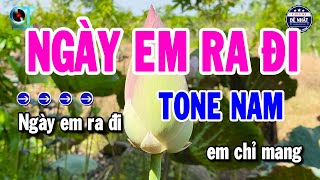 Karaoke Ngày Em Ra Đi Tone Nam  Nhạc Sống Cha Cha Cha  Karaoke Đệ Nhất [upl. by Chavez]