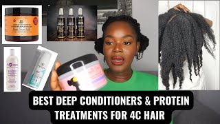 Best Deep Conditioners amp Protein Treatments for 4C Hair  What to Look out for LimitlessBloom [upl. by Isnam]