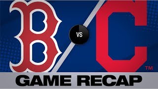 Devers Bogaerts power Red Sox to 51 win  Red SoxIndians Game Highlights 81419 [upl. by Ziguard]