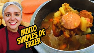 COMO FAZER SOPA DE LENTILHA COM LEGUMES E CALABRESA [upl. by Bigler688]