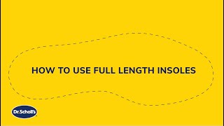 How to Use Dr Scholls Full Length Insoles [upl. by Holihs306]