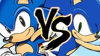 Sonic Classic vs Sonic Modern [upl. by Ellemac]