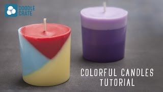 Make DIY Layered Candles with Crayons [upl. by Aloise]