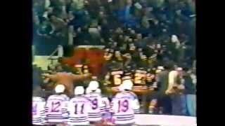 Bruins vs Rangers Bench Clearing Bruins Go Into Stands At MSG Rangers TV Feed [upl. by Richlad]