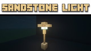 Minecraft 117  Sandstone Lightpost Build [upl. by Akinit611]