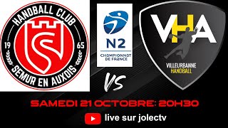 HBC Semur en Auxois Contre Villeurbanne Handball association N2 Masculin [upl. by Gascony]