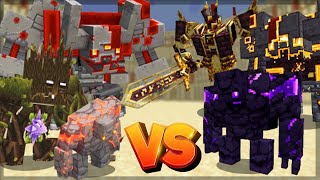 Minecraft DUNGEONS CONTENT VS CATACLYSM   BATALHA DE MOBS [upl. by Ailaht]