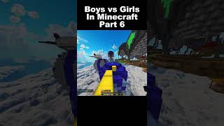 Boys vs Girls Gameplay In Minecraft Part 6 minecraft minecraftjokeshindi funny [upl. by Lina]