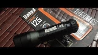 Bushnell TRKR T125L flashlight review [upl. by Ynad]