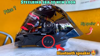 Unboxing Steelbird sba 20 helmet with bluetooth speaker 🤩  Sba 20 helmet [upl. by Idoj]