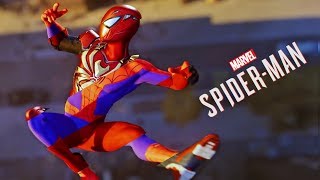 All Suits In One Cutscene  Marvels SpiderMan PS4 [upl. by Marjy223]