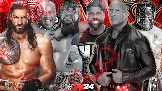 Battle Of Samoan Family In Gauntlet Elimination WWE 2K24 [upl. by Ainatit]