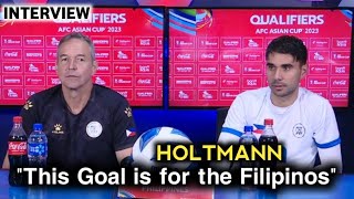 Holtmann quotThis Goal is for the Filipinosquot  Interview  Tagalog Translation [upl. by Elenahc]