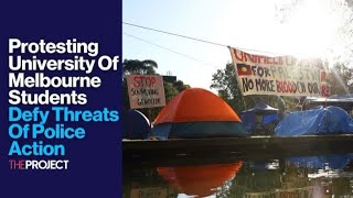 Protesting University Of Melbourne Students Defy Threats Of Police Act [upl. by Kirenoj64]