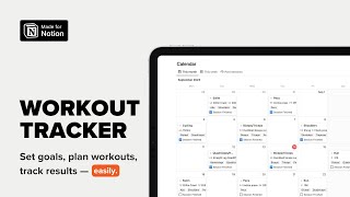 Notion Workout Tracker Template [upl. by Bergstein]