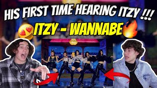 His First Time Hearing ITZY   ITZY quotWANNABEquot MV  Dance Practice [upl. by Adlen]