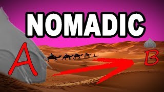 🐪 Learn English Words NOMADIC  Meaning Vocabulary with Pictures and Examples [upl. by Ozkum]