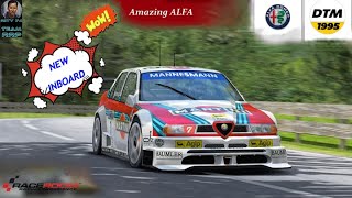 RRP RITY 74 New Test ALFA 155 V6 TI DTM raceroomracingexperience alfa dtm hillclimb 4k v6 [upl. by Nagyam]