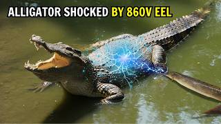 This Alligator Will Die From 860 Volts by an Electric Eel [upl. by Cullin]