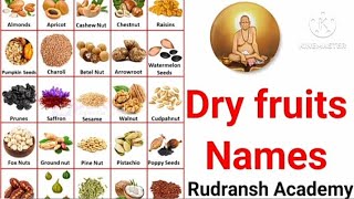 Dry fruits Vocabulary  Dry fruits name in English with pictures [upl. by Gui]