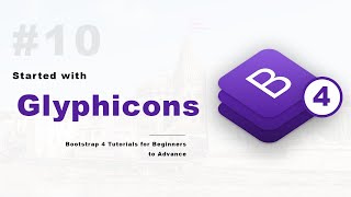 Add Glyphicons How to support in bootstrap 4  10 [upl. by Cirle]