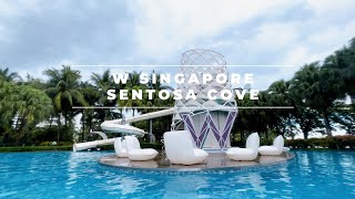 W Singapore Sentosa Cove Away Room Hotel Staycation Vlog 2023 trending holiday travel [upl. by Woodberry]