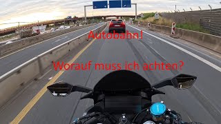 Autobahn fahren amp worauf ihr achten müsst  CFMoto 450SRS [upl. by Bibah]