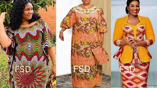 African Clothes Styles  Latest African Wax Print Dress for Beautiful Ladies  Asoebi Ankara Styles [upl. by Nnaytsirk]