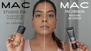 MAC Studio Fix vs Pro Longwear Foundation [upl. by Hedvige537]