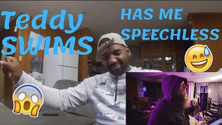 Teddy Swims  Knocks Me Off My Feet Stevie Wonder Cover REACTION [upl. by Ahsinert123]