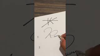 K sign calligraphy requestedsignature art [upl. by Mani]