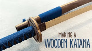 Making a Wooden Katana [upl. by Lamori]