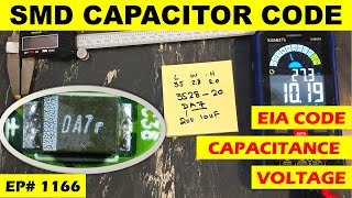 1166 SMD capacitor code to capacitance and voltage conversion [upl. by Afesoj]