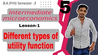 5 Different types of utility function  Intermediate microeconomics  Lesson1 DuSolignou [upl. by Eniawd]