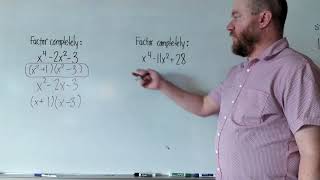 Factoring Quartic Trinomials [upl. by Server]