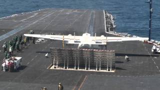 USS Nimitz Catapult Takeoff Grumman C2A [upl. by Tatia]