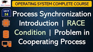 L24 Process Synchronization Introduction  RACE Condition  Problem in Cooperating Process [upl. by Keriann9]