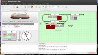 Rocrail virtual automatic demo [upl. by Leahcimsemaj]