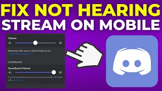 How To Fix Not Being Able To Hear Stream On Discord Mobile 2024 [upl. by Airb]