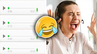 ÁUDIOS ENGRAÇADOS DO WHATSAPP 🤣  ESPECIAL ATENDENTES DE TELEMARKETING [upl. by Stacey]