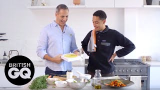 Ottolenghi and Loyle Carner cook delicious vegetarian dishes  British GQ [upl. by Kingsly]