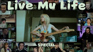 aespa 에스파 Live My Life MV Reaction Mashup 4K Special [upl. by Olimac]