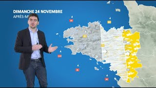 Bulletin météo pour le dimanche 24 novembre 2024 [upl. by Gusella767]